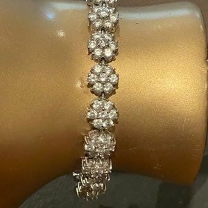 Floral Tennis Bracelet